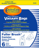 EnviroCare Replacement Micro Filtration Vacuum Cleaner Dust Bags made to fit Fuller Tiny Tank 6 pack