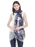 Fabseasons WomenS Cotton Scarf/Shawl For Summer And Winter (Blue, Size 85 X170 Cm Sc97)