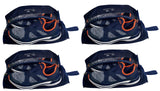 Harddo Multipurpose Portable Travelling Shoe Bag Pack Of 4 Blue For Men And Women(Water Resistant).