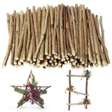 TKOnline 300Pcs Craft Sticks, 10cm 0.1-0.2 Inch in Diameter Wood Log Sticks Twigs Crafts for DIY Crafts Photo Props, Wood Crafts
