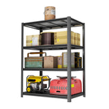 Notmise Metal Garage Shelving Unit, Heavy Duty 4-Tier Adjustable Storage Rack, Steel Shelving,2000 lbs Capacity, Industrial Shel