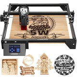 LONGER Laser Engraver Ray5 5W Higher Accuracy DIY Laser Engraving Machine with 3.5 Touch Screen,Offline Usage Laser Cutter,400x4
