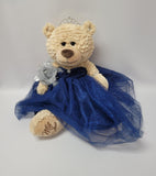 KINNEX COLLECTIONS SINCE 1997 20 Quince Anos Quinceanera Last Doll Teddy Bear with Dress (Centerpiece) ~ ARC16832-16 (Navy Blue)