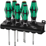 Wera Kraftform Plus Lasertip 335/350/355/6 6-Piece Professional Screwdriver Set (SL/PH/PZ)