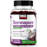 FORCE FACTOR Somnapure Gummies with Melatonin 10 mg for Adults, Non-Habit-Forming, Natural Sleep Aid for Deep Sleep, Stay Asleep