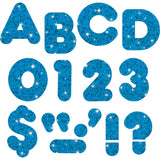 Trend Enterprises 4 Sparkle Uppercase Ready Letters Set, Blue
