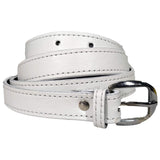 Queery WomenS Pu Leather Belt (White)