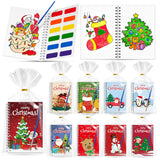 AIIHAC Water Christmas Coloring Books for Kids Party Favors,18 Bulk Mini Coloring Books for Kids Ages 4-8, 9 Styles 200+ Pages S