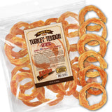 Gootoe Turkey Tendon Dog Treats, Ring (S) 1 lb, 100% USA Sourced Turkey, Natural Snack, Premium Puppy Chews, Hypoallergenic, Raw