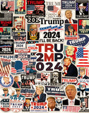100 Pack Donald Trump 2024 Stickers (Large Size) Bumper Sticker Trump Decal For Laptop Phone Car Water Bottle -Like New