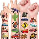 Racing Car Temporary Tattoos For Kids - Race Car Party Favors Birthday Decorations Supplies Gift Idea For Kids Teens Craft Schoo