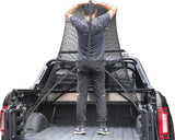 Highly Elastic Cargo Net, Simple Truck Bed Cargo Mesh Organizer, Suitable for Daily Light Loads of Trucks, 4'x4' Stretches to 7'