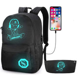Pawsky School Backpack for Teen Boys Elementary Middle School Bag with USB Charging Port, Anti Theft Lock and Pencil Case, Waterproof Travel Back Pack Lightweight Laptop Bag, Black