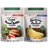Dig Defence Premium Dog Treats - Carrot/Peanut Butter and Blueberry/Banana, Natural Ingredients, Baked Gourmet Snacks for Small