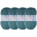 JubileeYarn Snow Blossom Yarn - DK Superwash Wool - Tide Pool - 4 Skeins