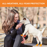Pawz Rubber Dog Boots For Paws To 2 - All-Weather Dog Booties For Hot Pavement, Sand, Snow, Mud, And Rain - Anti Slip Dog Sock