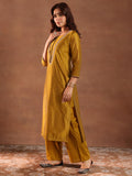 Libas Women'S Chanderi Silk Kurta Set (49448 Mustard 2Xl