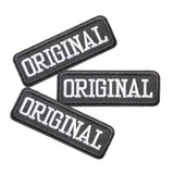 U-Sky Sew or Iron on Embroidered Patches | Original Bold Text Design | Vintage Denim Spirit | Fashion Enthusiasts DIY Lovers | M