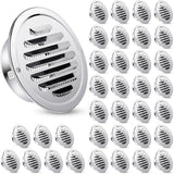 Zonon 36 Pcs Stainless Steel Soffit Vents 4 Inch Round Dryer Vent Cover with Mesh Screen for Home Outdoor Bathroom Wall Ceiling