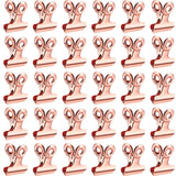40 Pack Metal Clips 0.87 Inch Small Bull Binder Paper Clips for Picture Photo Crafts Food Bags Home Office Supplies(Rose Gold)