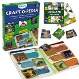 Skillmatics Scrapbooking Kit & Origami Puzzle Book - 48 DIY Folding Puzzles with Fun Fact Encyclopedia, STEM Learning & Travel T