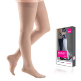 mediven Plus for Men & Women Thigh High 2030 mmHg Compression Stockings w/ Silicone Top, Beige VI