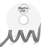 Humphreys Craft 1 Inch Wide Red and White Gingham Ribbons Spool - 25 Yards Variety of Color for Make Bows, DIY, Sewing, Gift Wr