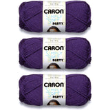 Caron Simply Soft Party Yarn (3Pack) Purple Sparkle H97PAR6
