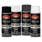 COLOR CARE Spray Paint, 12 oz, 4-Pack (Flat/Gloss Black & White Mix) - All-Purpose, Indoor & Outdoor, Rust Resistant, for Wood,