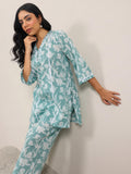 Libas Women'S Cotton Co-Ords (400435_Green_S)