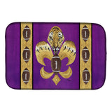 Caroline'S Treasures Tiger Football Fleur De Lis Dish Drying Mat, 14 X 21, Multicolor