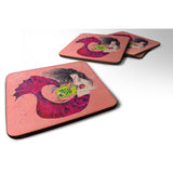 Caroline'S Treasures 8338Fc Mermaid Foam Coasters (Set Of 4), 3.5 H X 3.5 W, Multicolor