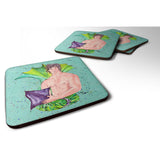 Caroline'S Treasures 8345Fc Merman Foam Coasters (Set Of 4), 3.5 H X 3.5 W, Multicolor