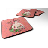 Caroline'S Treasures 8348Fc Merman Foam Coasters (Set Of 4), 3.5 H X 3.5 W, Multicolor