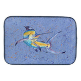 Caroline'S Treasures Blue Marlin Dish Drying Mat, 14 X 21, Multicolor