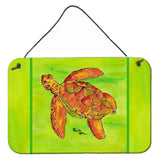 Caroline'S Treasures 8376Ds812 Turtle Aluminum Metal Wall Or Door Hanging Prints, 8 X 12