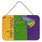 Caroline'S Treasures 8381Ds812 Mardi Gras Aluminum Metal Wall Or Door Hanging Prints, 8 X 12