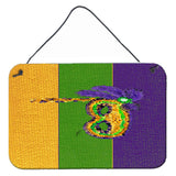 Caroline'S Treasures 8384Ds812 Mardi Gras Aluminum Metal Wall Or Door Hanging Prints, 8 X 12