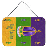 Caroline'S Treasures 8385Ds812 Mardi Gras Aluminum Metal Wall Or Door Hanging Prints, 8 X 12