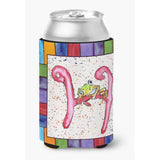 Letter H With Frog Can Or Bottle Beverage Insulator Hugger 8431