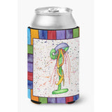 Letter I With Jellyfish Can Or Bottle Beverage Insulator Hugger 8432