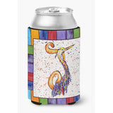 Letter J With Bird Can Or Bottle Beverage Insulator Hugger 8433