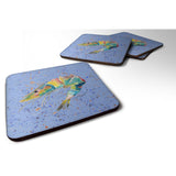 Caroline'S Treasures 8459Fc Shrimp Foam Coasters (Set Of 4), 3.5 H X 3.5 W, Multicolor