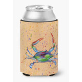 Crab On Coral Can Or Bottle Beverage Insulator Hugger