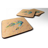 Caroline'S Treasures 8469Fc Shrimp Foam Coasters (Set Of 4), 3.5 H X 3.5 W, Multicolor