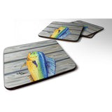 Caroline'S Treasures 8470Fc Dolphin Mahi Mahi Foam Coasters (Set Of 4), 3.5 H X 3.5 W, Multicolor