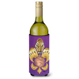 Tiger Fleur De Lis Basketball Wine Bottle Beverage Insulator Beverage Insulator Hugger