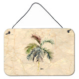 Caroline'S Treasures 8483Ds812 Palm Tree Aluminum Metal Wall Or Door Hanging Prints, 8 X 12