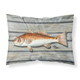 Caroline'S Treasures 8489Pillowcase Red Fish Moisture Wicking Fabric Standard Pillowcase, Large, Multicolor