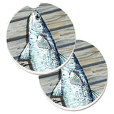 Caroline'S Treasures Fish Mullet Set Of 2 Cup Holder Car Coasters 8490Carc, 2.56, Multicolor